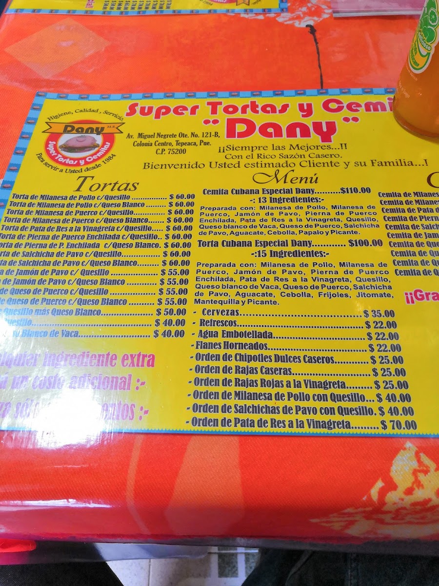 Super tortas Y Cemitas Dany Menu - Image 5